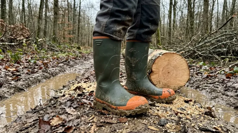 Botte de bûcheron anti-coupure