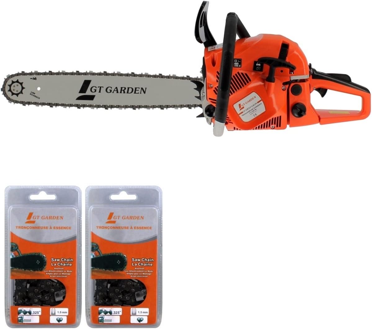 Tronçonneuse thermique GT Garden 62 cm³ avec guide de 50 cm